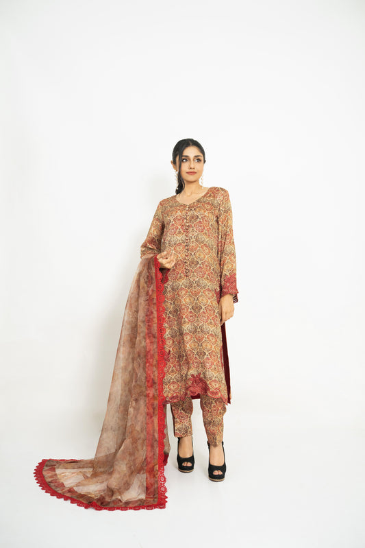 Rumi Elegance – Printed Silk
