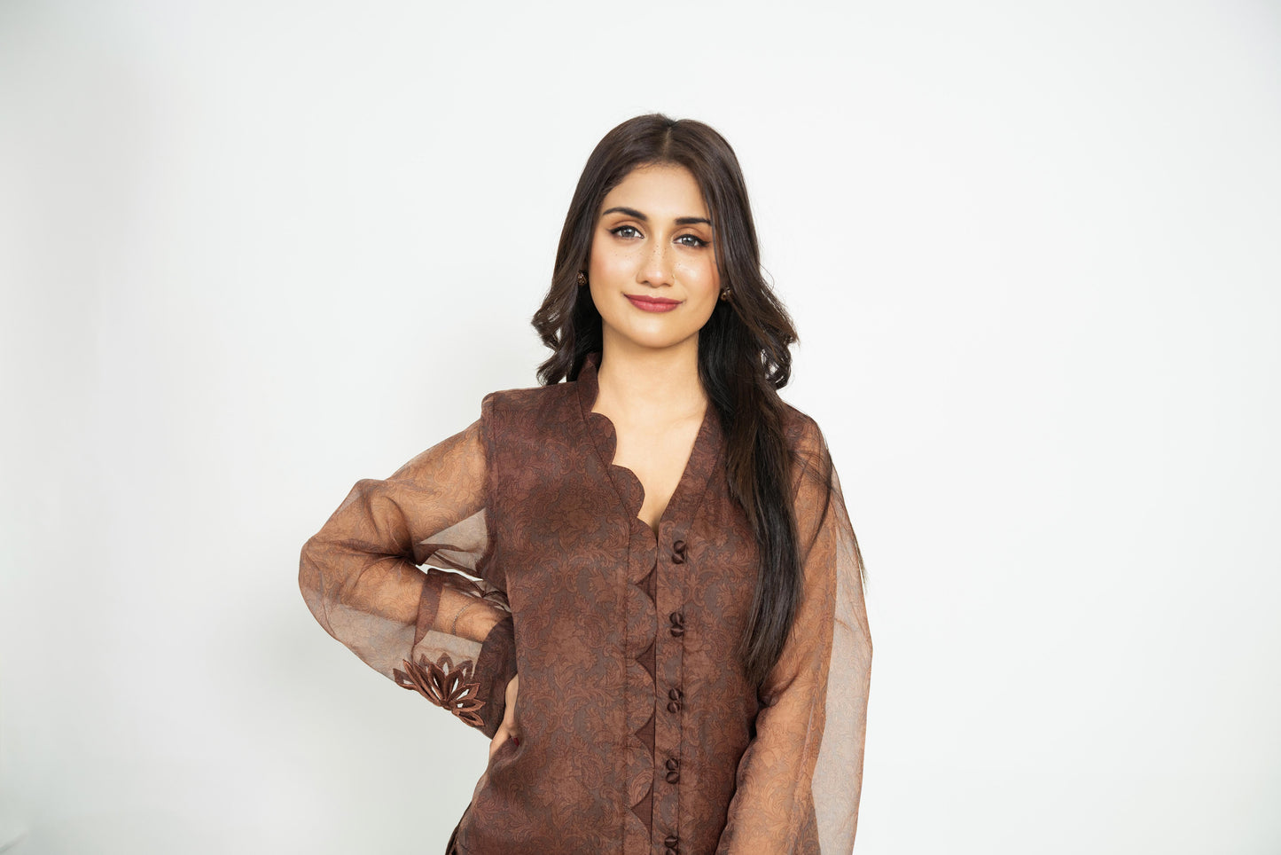 Cocoa Grace – Organza Cutwork