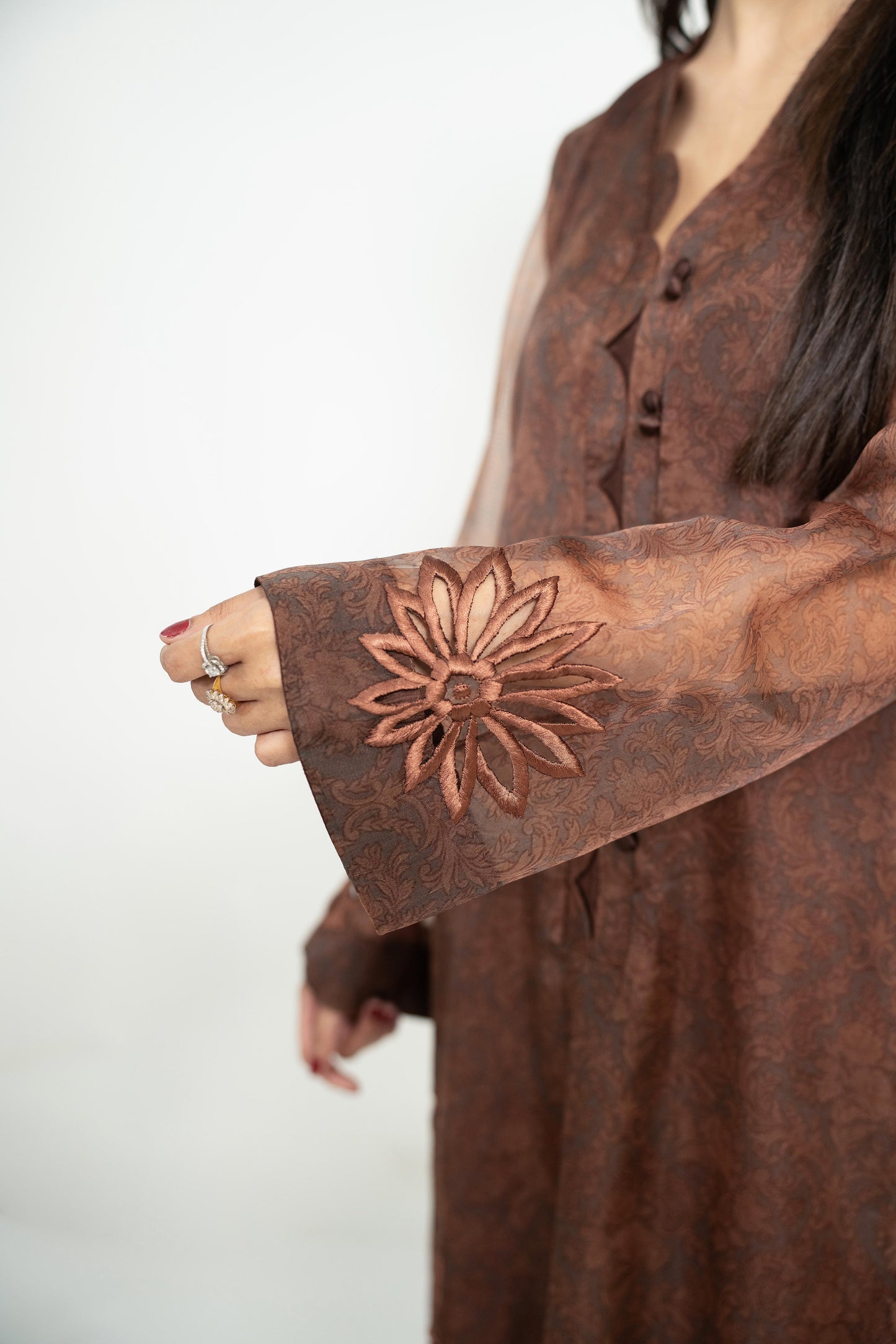 Cocoa Grace – Organza Cutwork