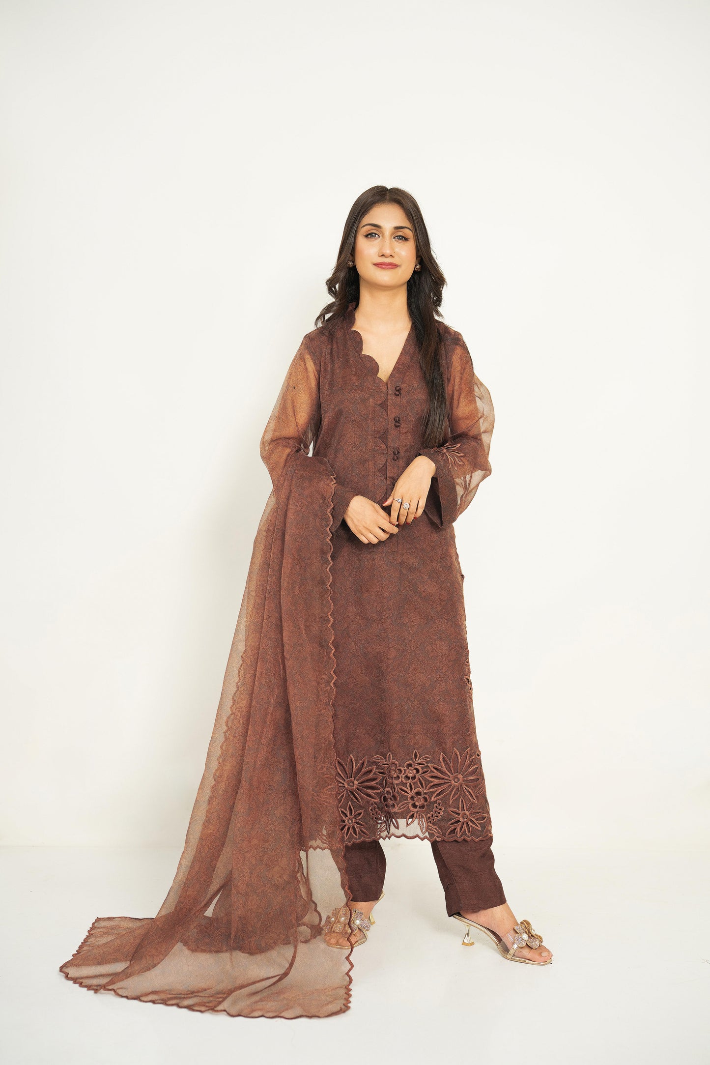 Cocoa Grace – Organza Cutwork