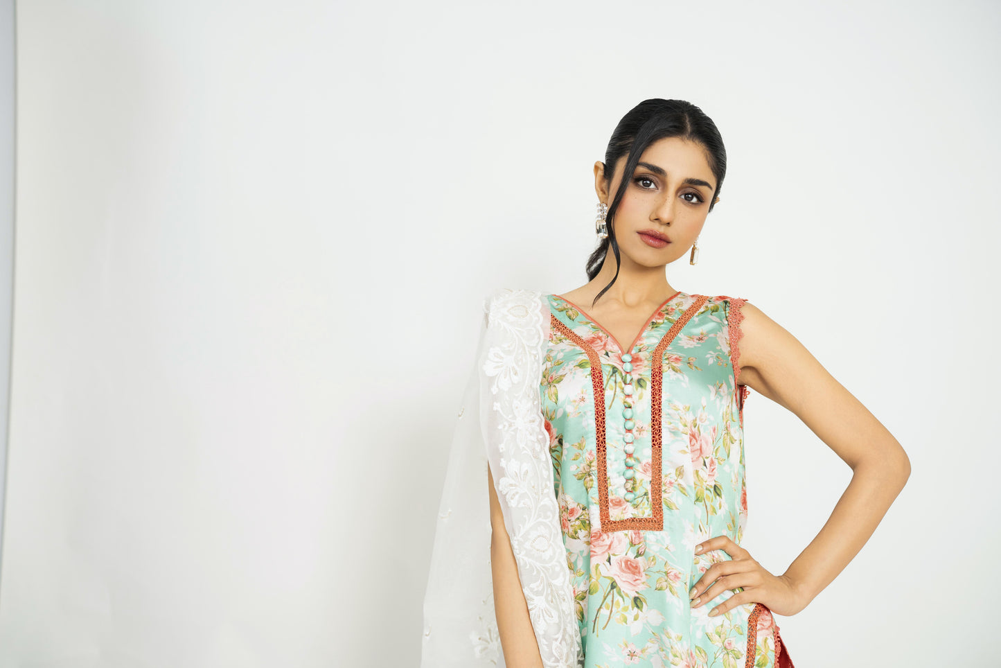 Floral Elegance- Printed Silk