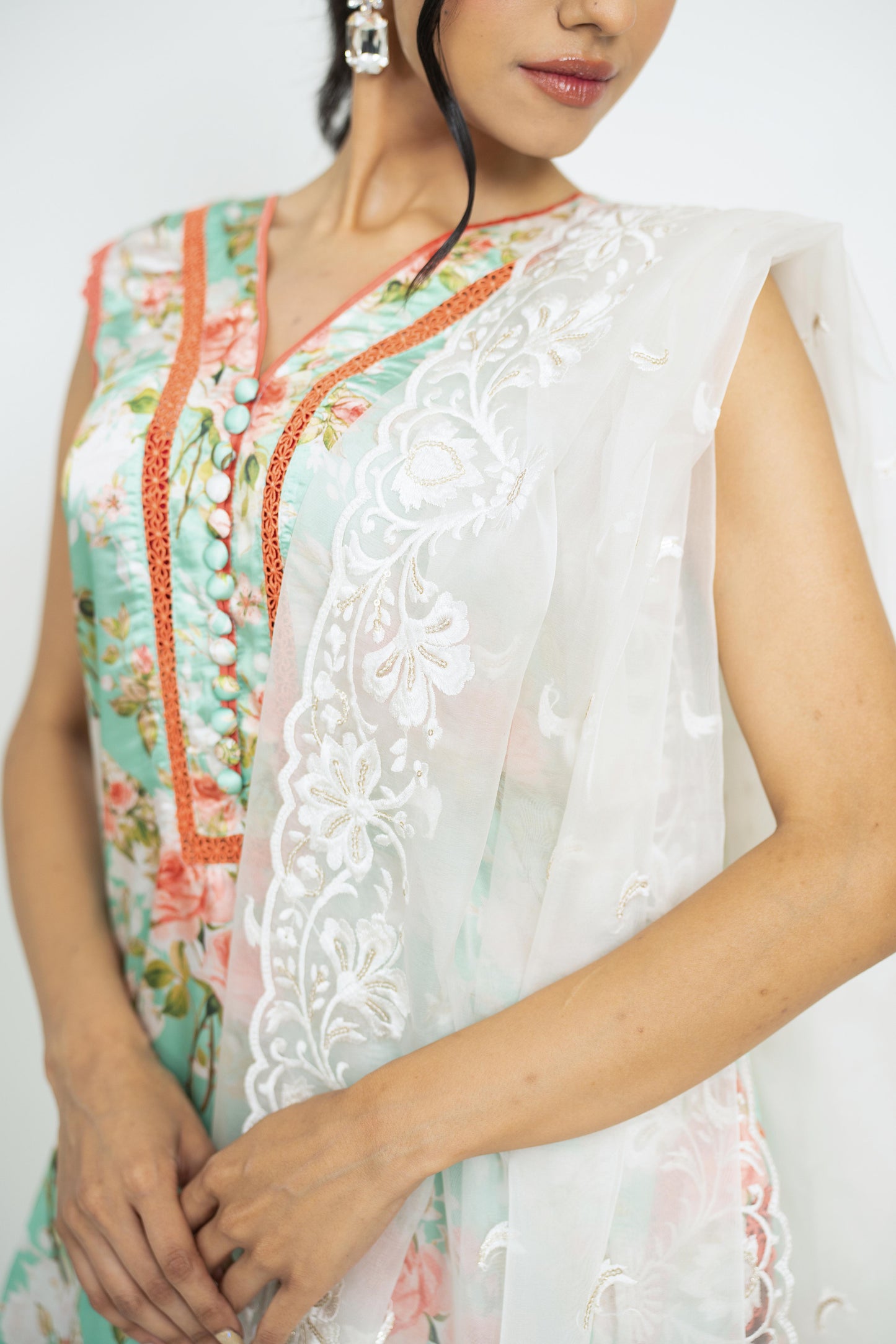 Floral Elegance- Printed Silk