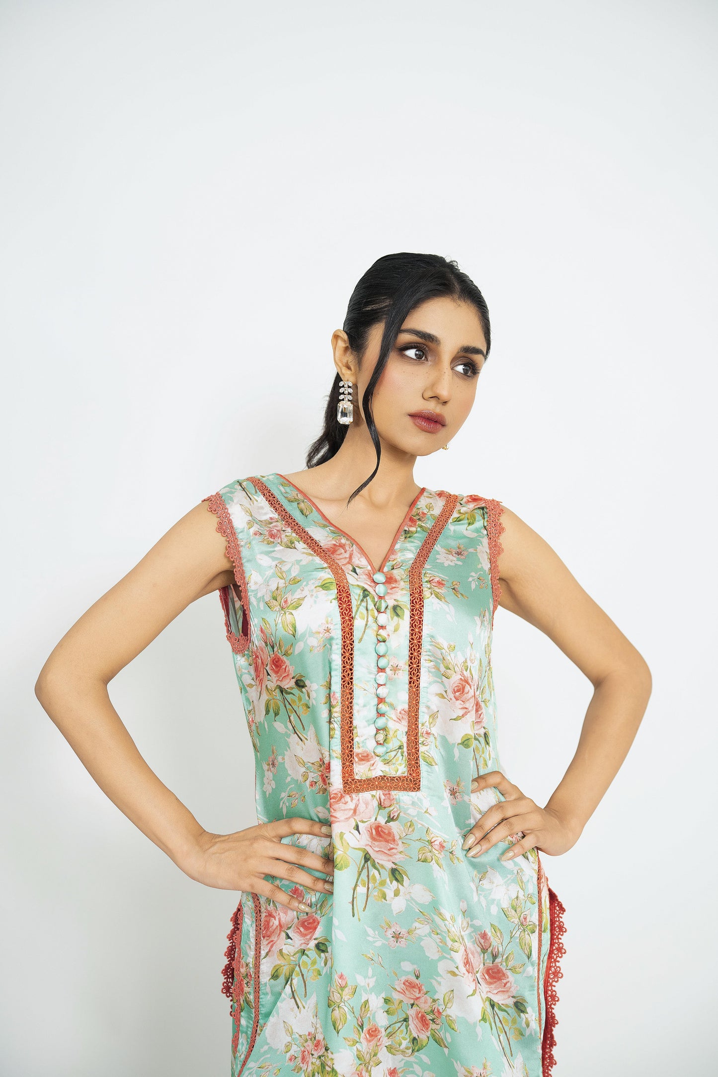 Floral Elegance- Printed Silk