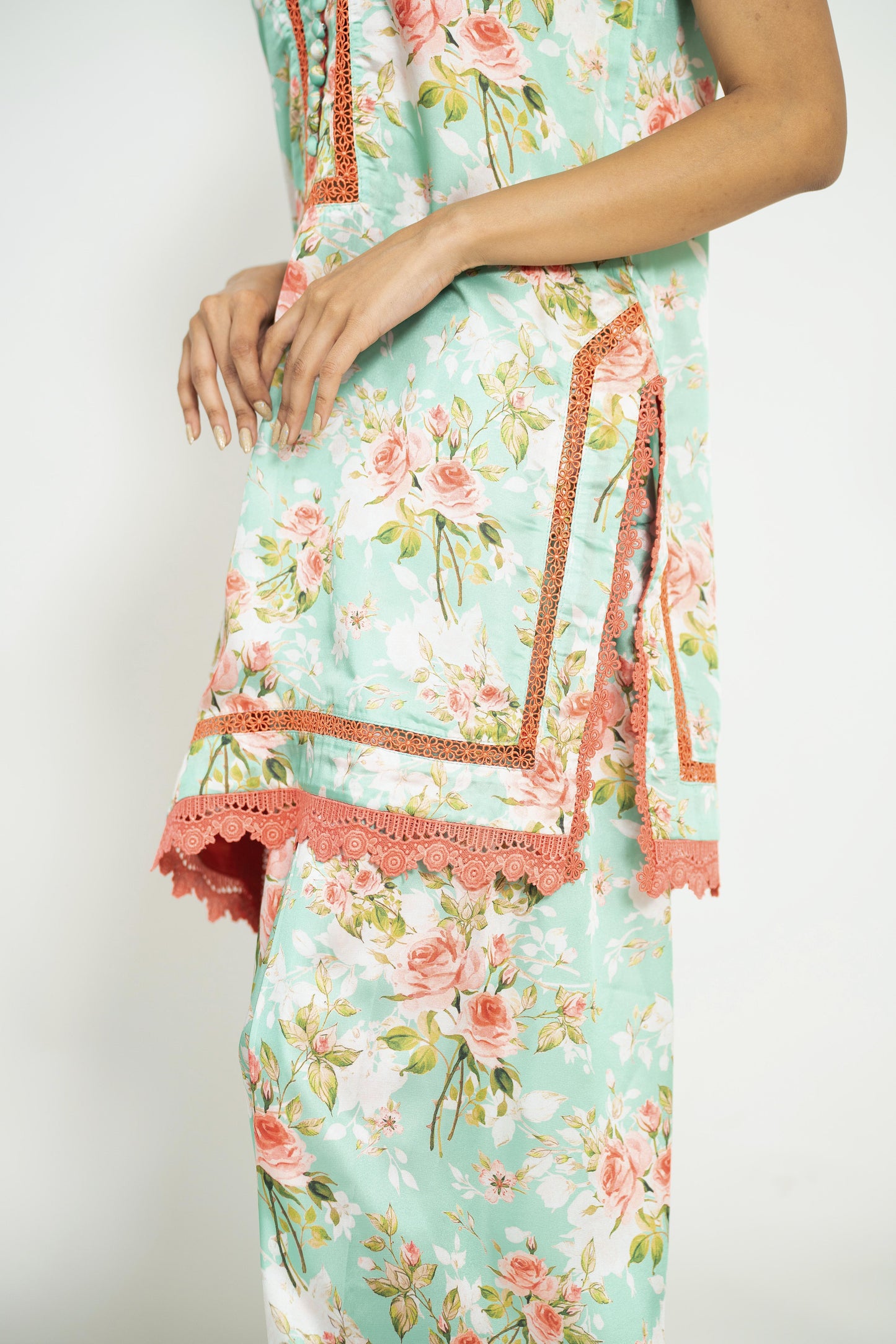 Floral Elegance- Printed Silk